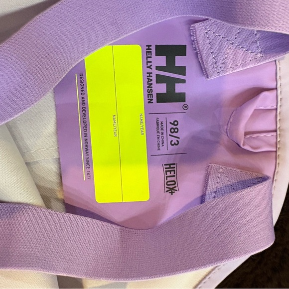 Helly Hansen Light Purple Girls 3T Rainsuit - Picture 2 of 11